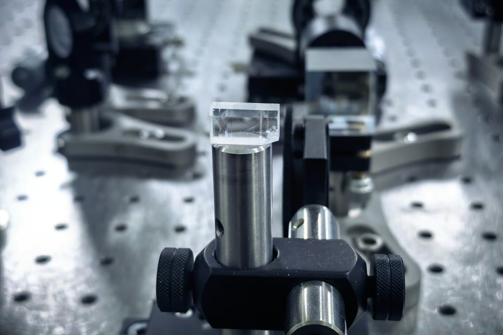 The ammonium fluorooxoborate (ABF) crystal is at the heart of a breakthrough by Chinese scientists who say they have attained the shortest wavelength of a laser beam generated from a crystal. Photo: Handout