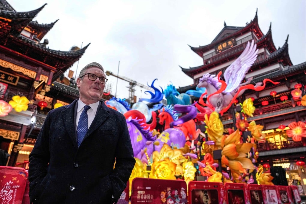 Britain’s Prime Minister Keir Starmer visits Yuyuan, a Ming dynasty-era garden, in Shanghai on January 30. Photo: AFP