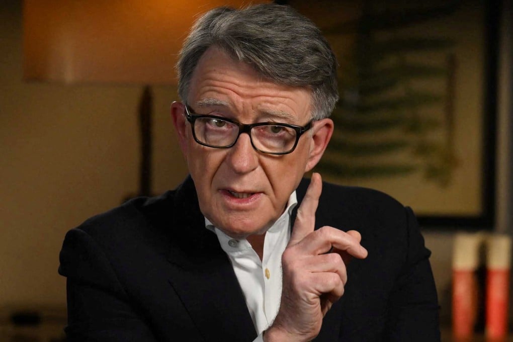 Peter Mandelson, Britain’s former ambassador to the US. Photo: BBC via Reuters