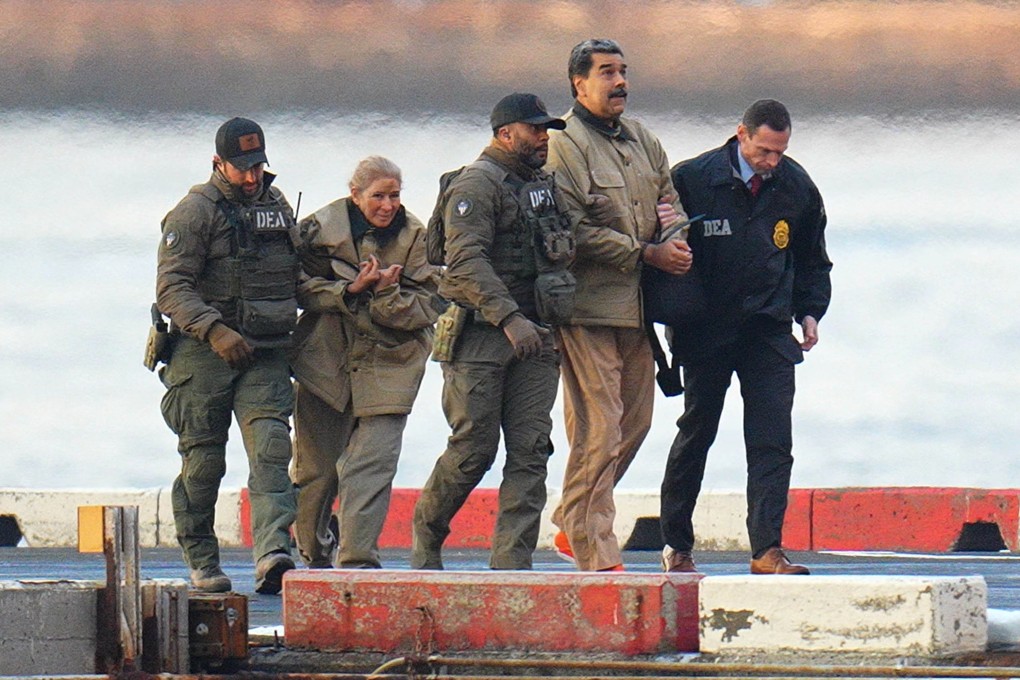 Former Venezuelan leader Nicolas Maduro and his wife, Cilia Flores, are brought to the United States following an American military raid on their compound in Caracas on January 3. Photo: TNS