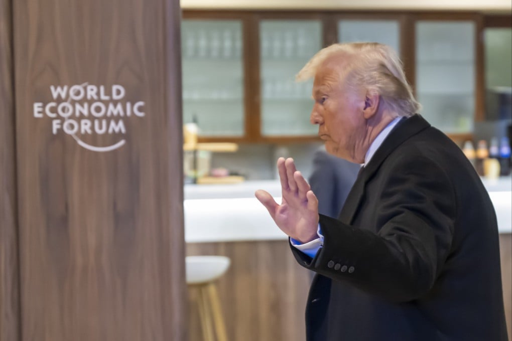 US President Donald Trump leaves the annual meeting of the World Economic Forum in Davos, Switzerland, on January 22. Photo: EPA