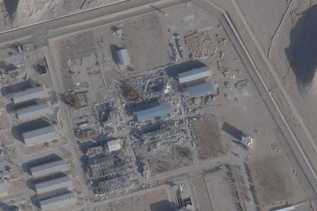 A satellite image taken on February 1 shows a new roof over a previously destroyed building at Iran’s Isfahan nuclear site. Photo: Planet Labs PBC via Reuters
