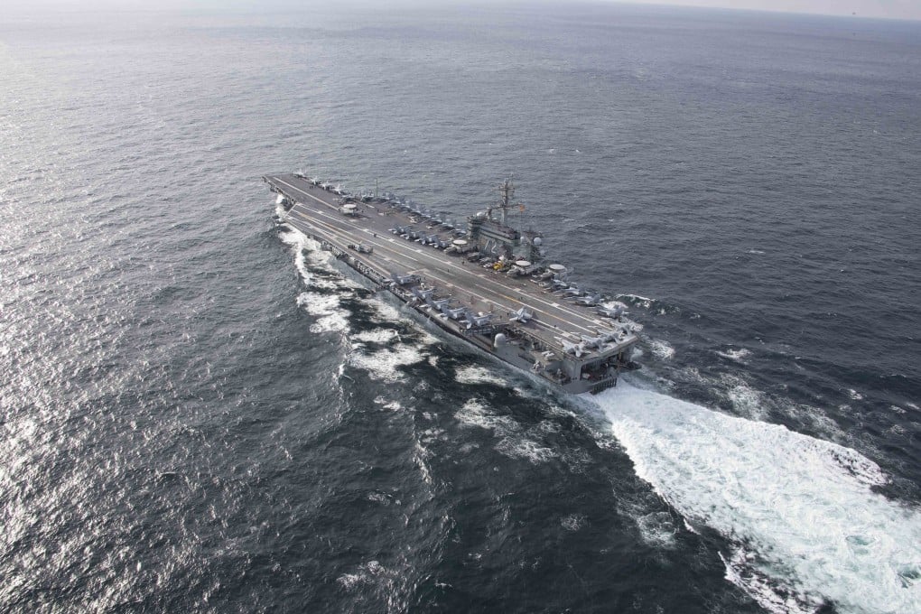 The USS Abraham Lincoln, pictured in 2019, is operating in the Arabian Sea. Photo: US Navy via TNS