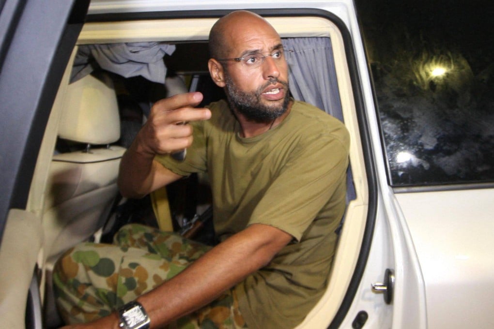 Saif al-Islam Gaddafi in 2011 as his father’s rule was nearing its end. Photo: AFP