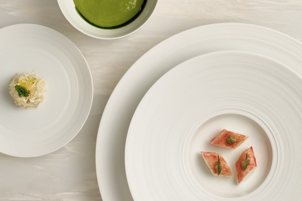 Crab Contrast, at Odette, in Singapore, presents Norwegian crab in two ways - one steamed and the other as a mantou filled with chilli crabmeat. Photo: Odette