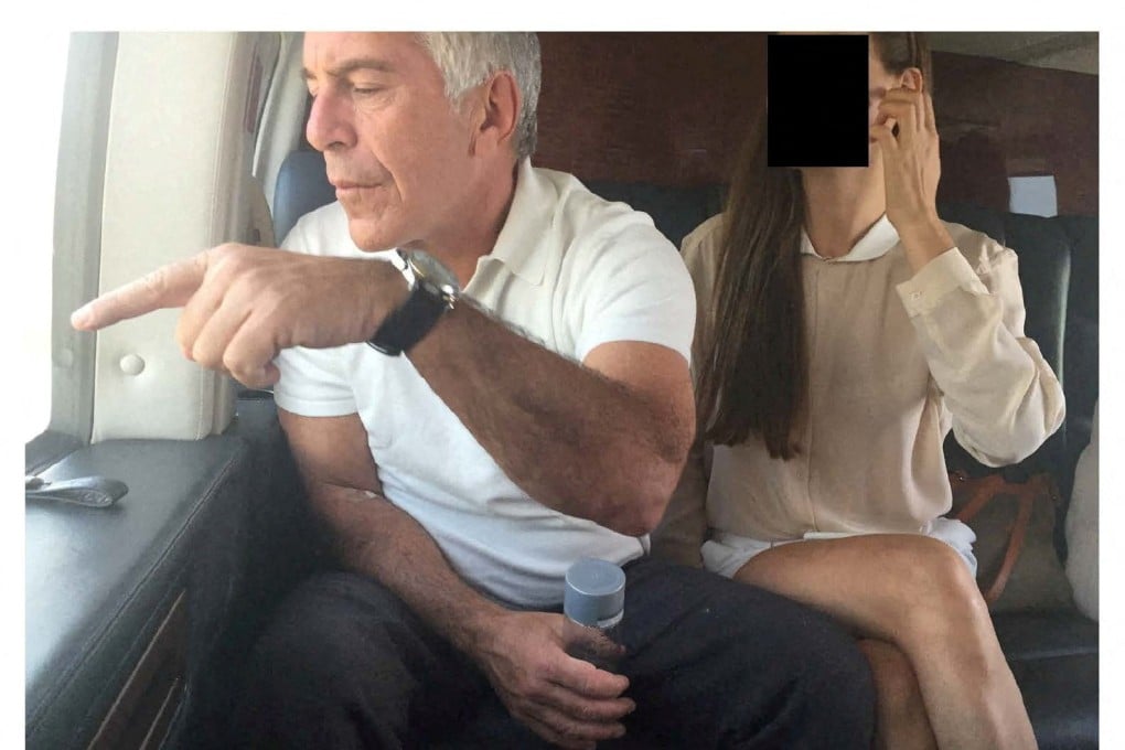 Jeffrey Epstein and a woman, whose identity has been obscured, in an image from the Epstein estate released on December 18, 2025. Photo: House Oversight Committee Democrats via Reuters
