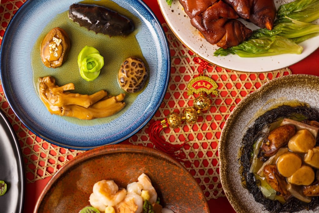 Lunar New Year dishes at Hotel Icon’s 
Above & Beyond restaurant. Photo: courtesy Hotel Icon