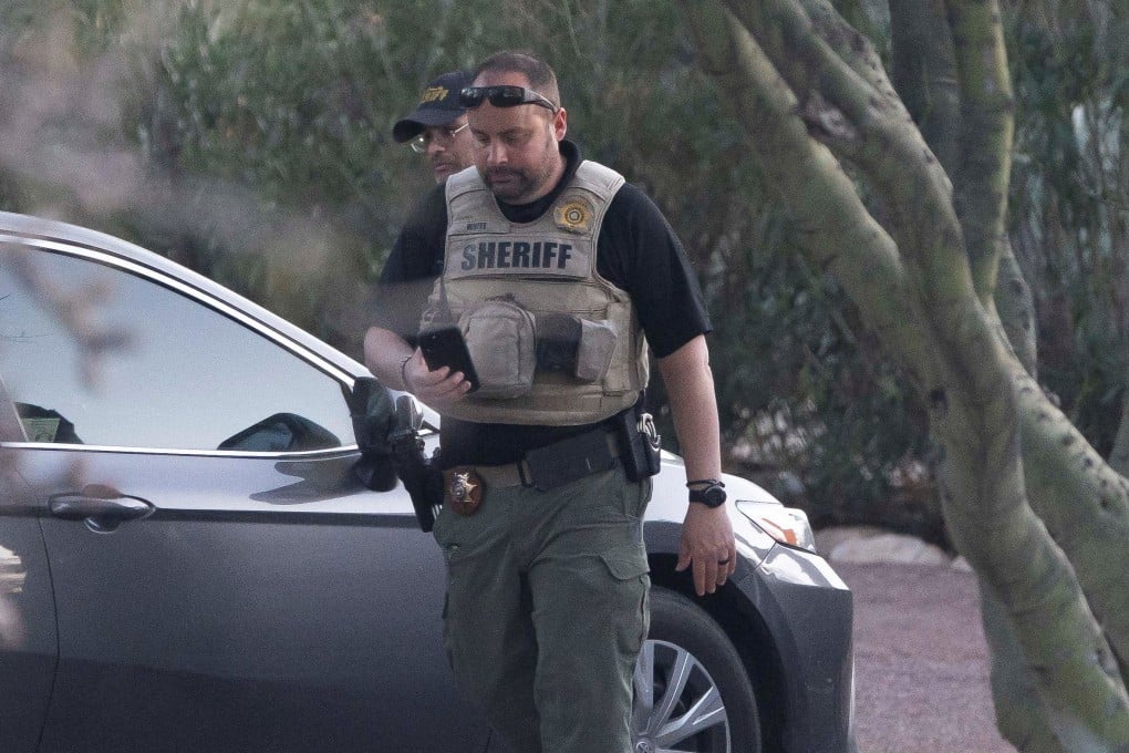 Pima County Sheriff’s deputies at Nancy Guthrie’s home after her disappearance. Photo: Reuters