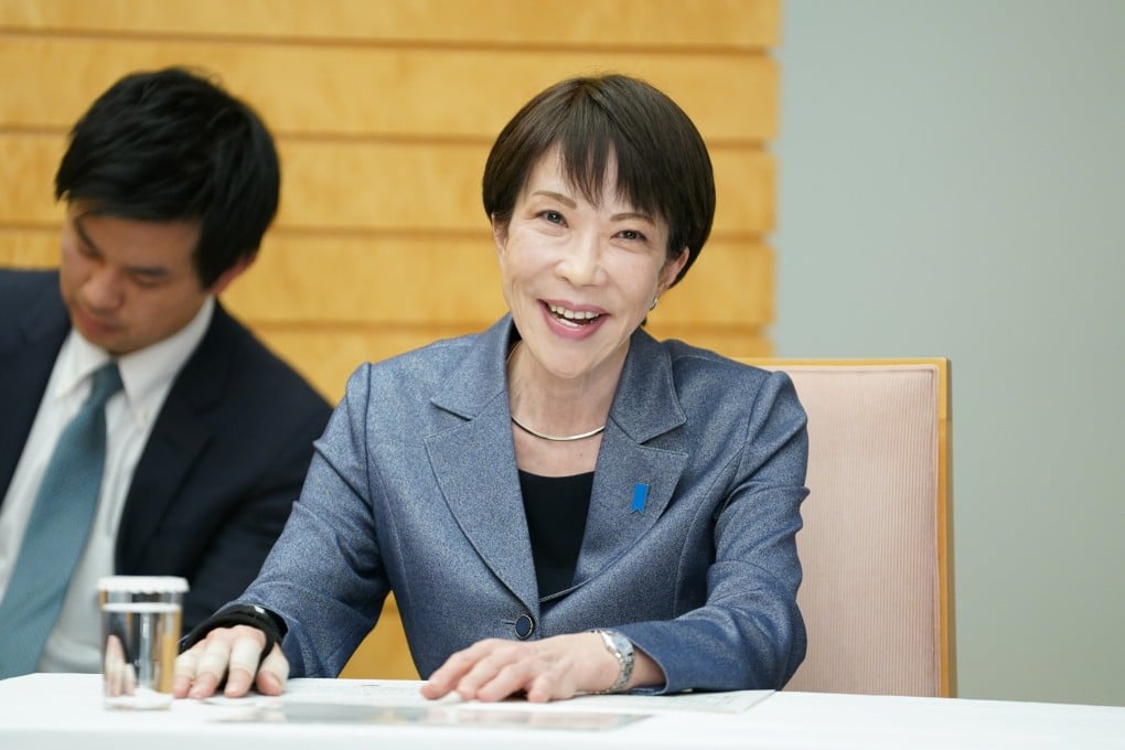 Japan’s Prime Minister Sanae Takaichi in Tokyo on Thursday. The country’s first female leader will visit the White House next month, it was confirmed on Thursday. Photo: EPA