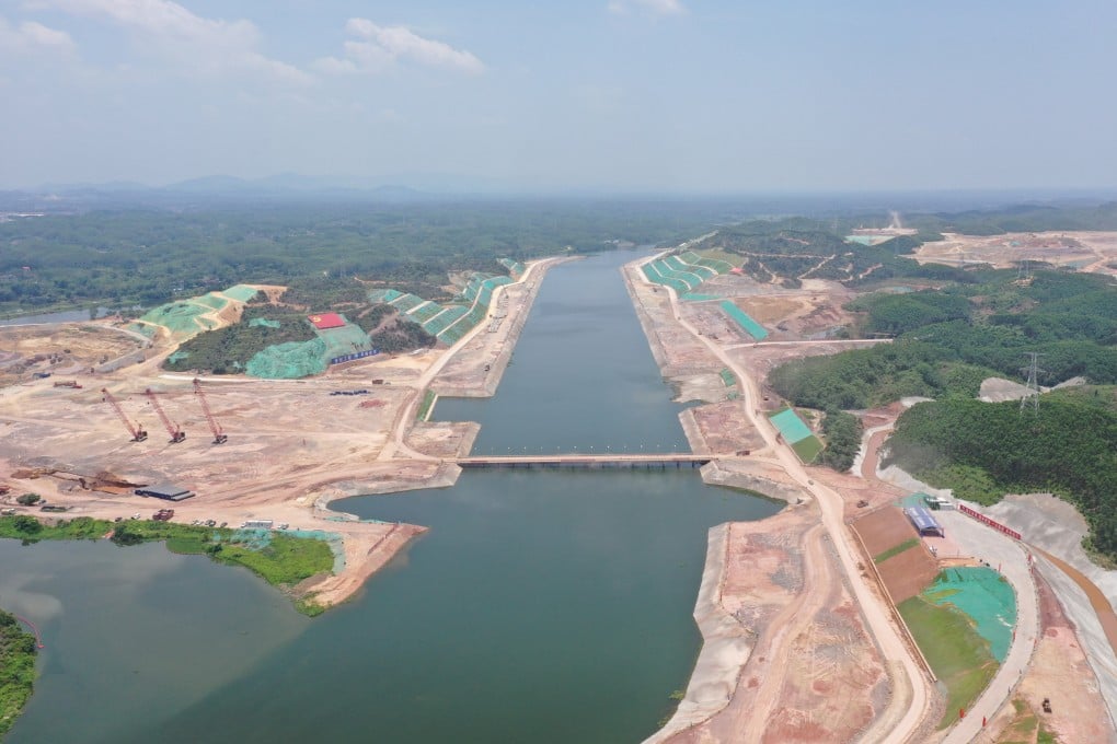 China has invested US$10 billion to build the Pinglu Canal in the southern Guangxi region. It is also considering an even larger canal project further inland, which could cost more than US$20 billion. Photo: Weibo