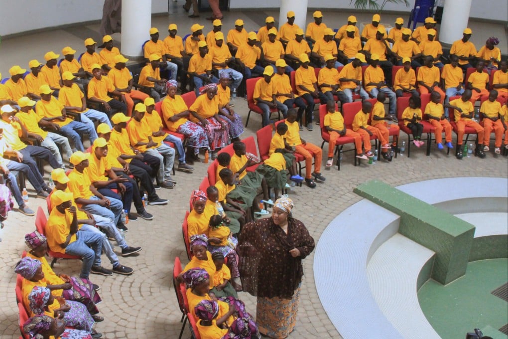 Freed church worshipers at the state government house in Kaduna, Nigeria on Thursday. Photo: AP