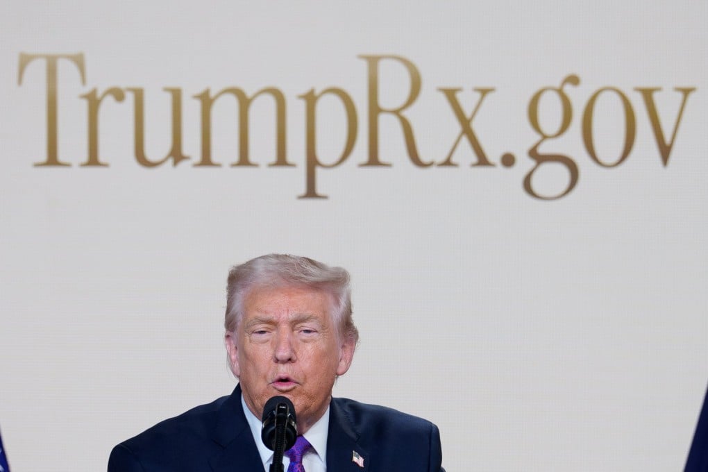 US President Donald Trump at the TrumpRx website launch. Photo: EPA