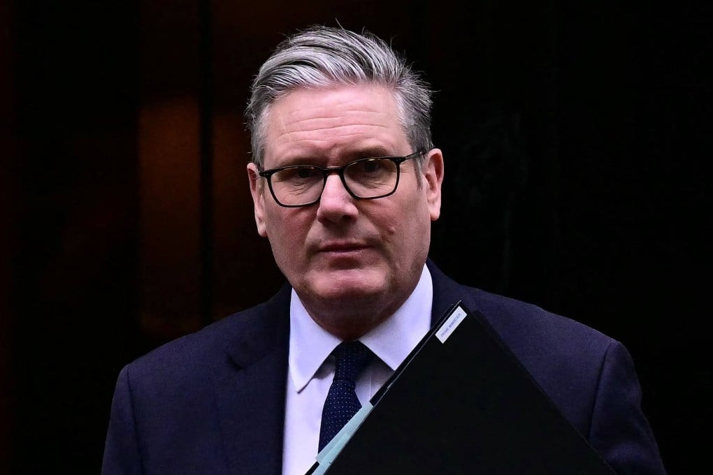 Britain’s Prime Minister Keir Starmer leaving 10 Downing Street on Monday. Photo: AFP