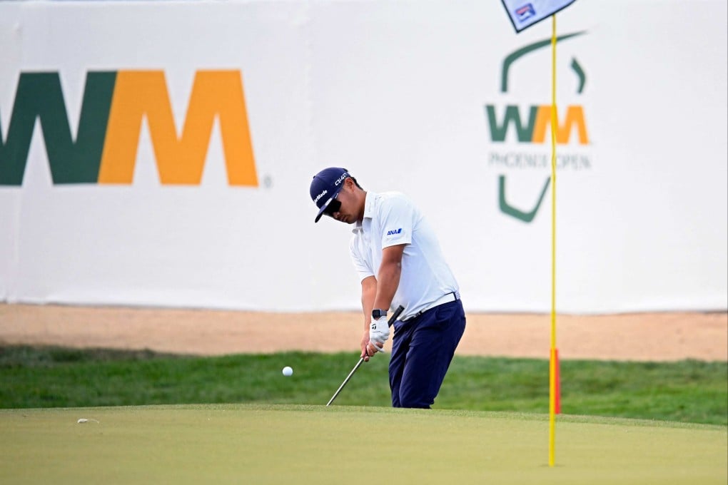 Ryo Hisatsune has a one-shot lead over fellow Japanese golfer Hideki Matsuyama at the Phoenix Open. Photo: AFP