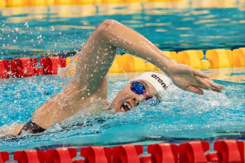 Hong Kong star Siobhan Haughey won the 50m freestyle at the Dubai Swimming Championships in meet-record time. Photo: Handout