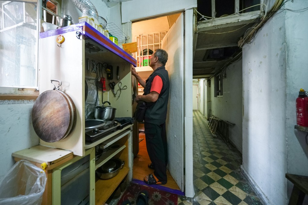 More than 100 households at Yee Wa Building on Un Chau Street in Cheung Sha Wan were forced to relocate. Photo: Eugene Lee