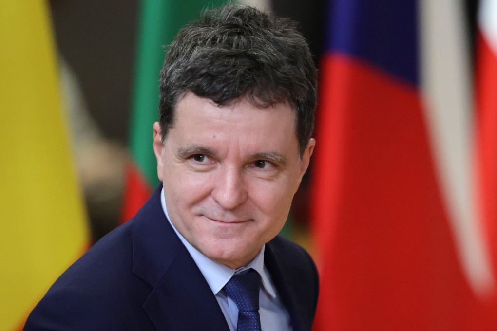 Romania’s President Nicusor Dan in Brussels, Belgium on January 22. Photo: EPA