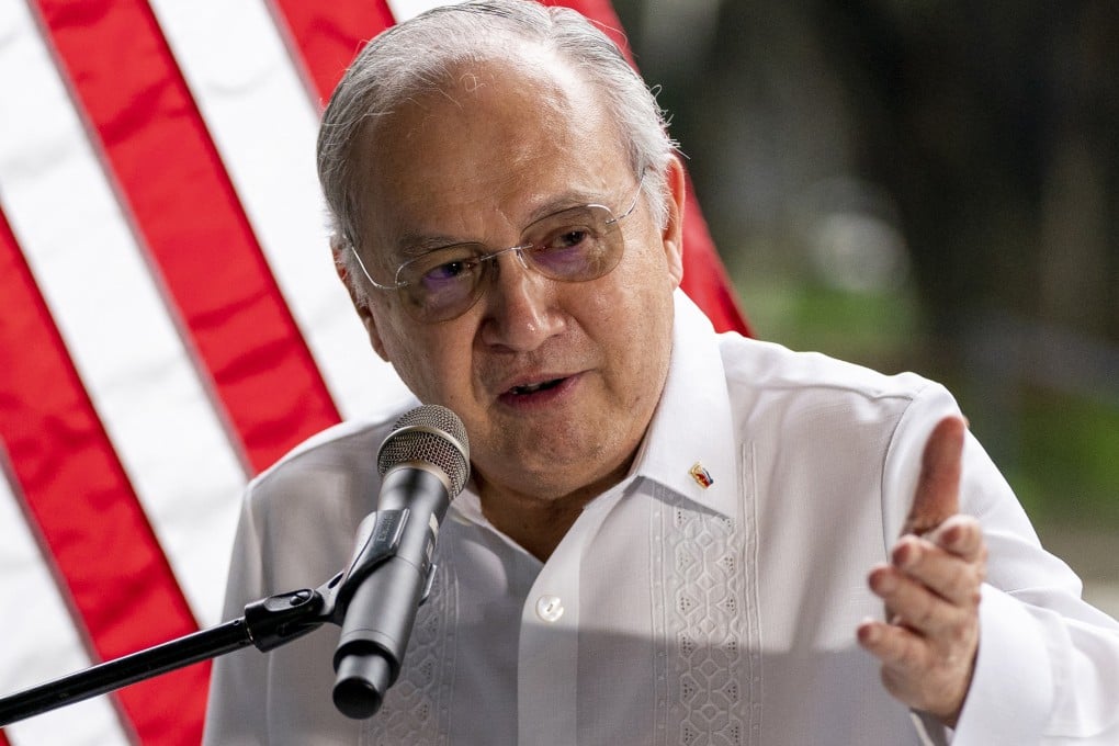 Philippine Ambassador to the US Jose Manuel Romualdez speaks during an event in Manila in 2022. Photo: AFP