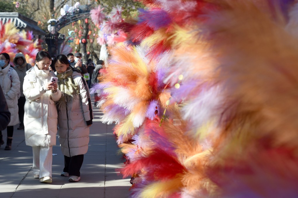 People visit a Spring Festival event at the Old Summer Palace in Beijing on February 7. Photo: Xinhua