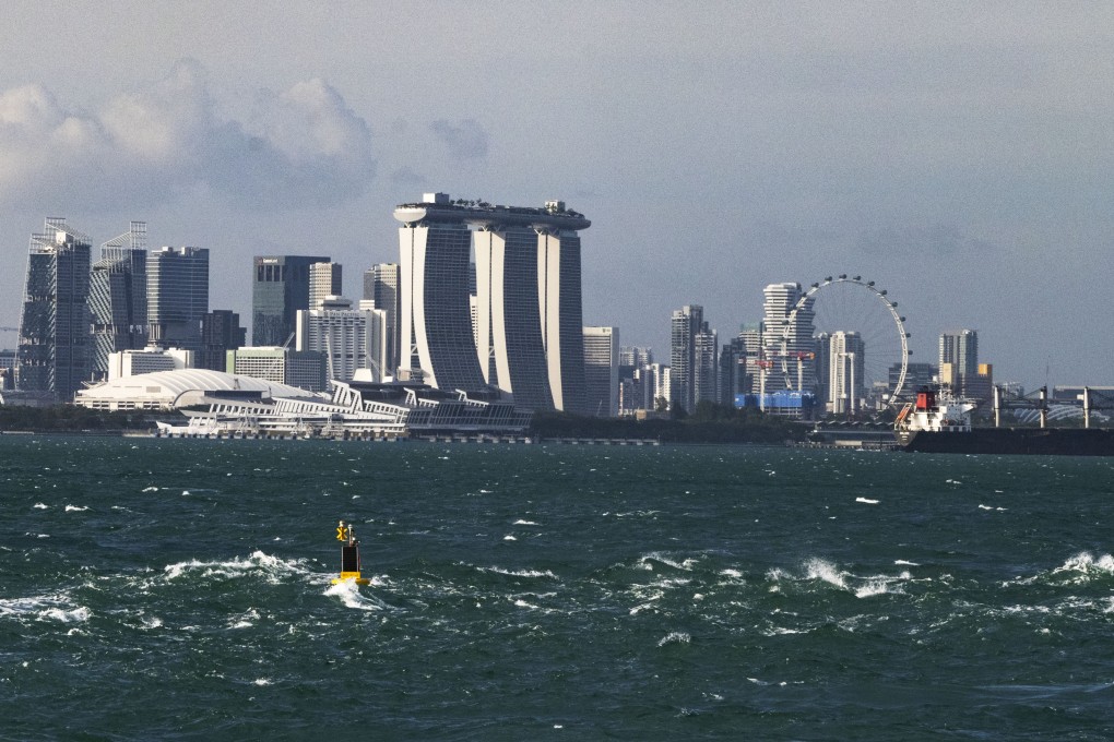 The city skyline of Singapore. Migrant workers helped to build the city state. Photo: Xinhua