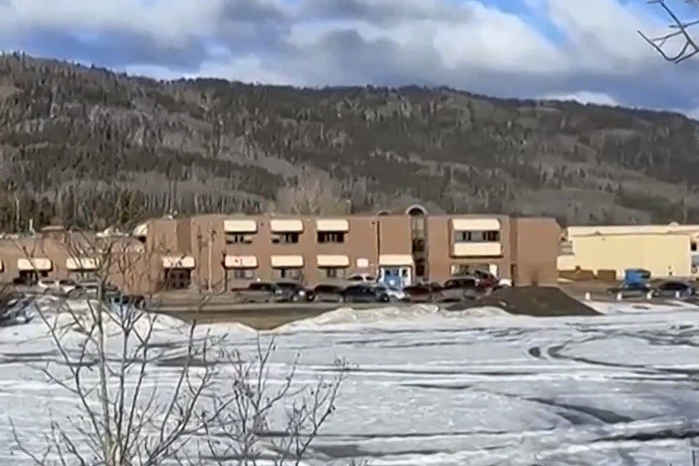The middle school and high school where the shooting took place. Photo: Trent Ernst via AFP