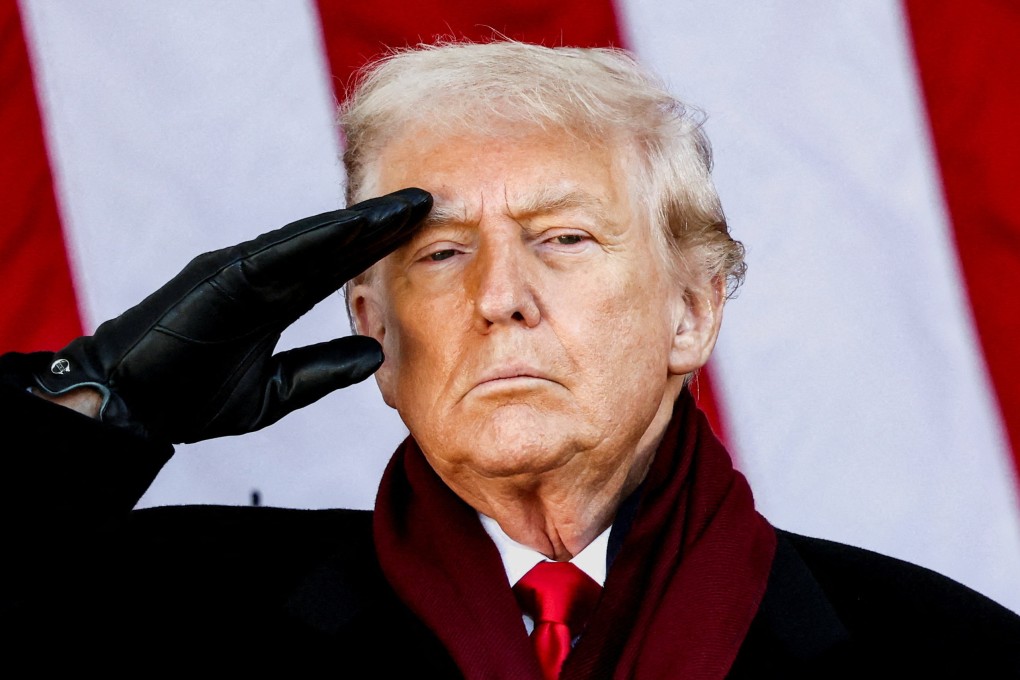 US President Donald Trump at a Veterans Day ceremony in November. Photo: Reuters