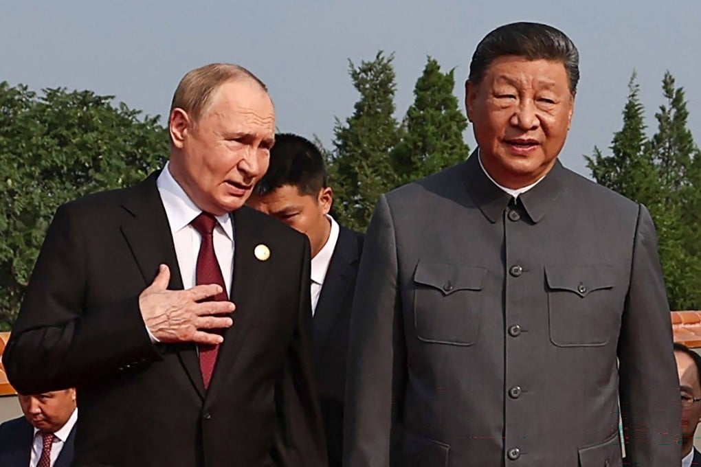Russia’s President Vladimir Putin and Chinese President Xi Jinping attend the 80th anniversary of victory over Japan and the end of World War II, in Beijing’s Tiananmen Square on September 3, 2025. Photo: AFP