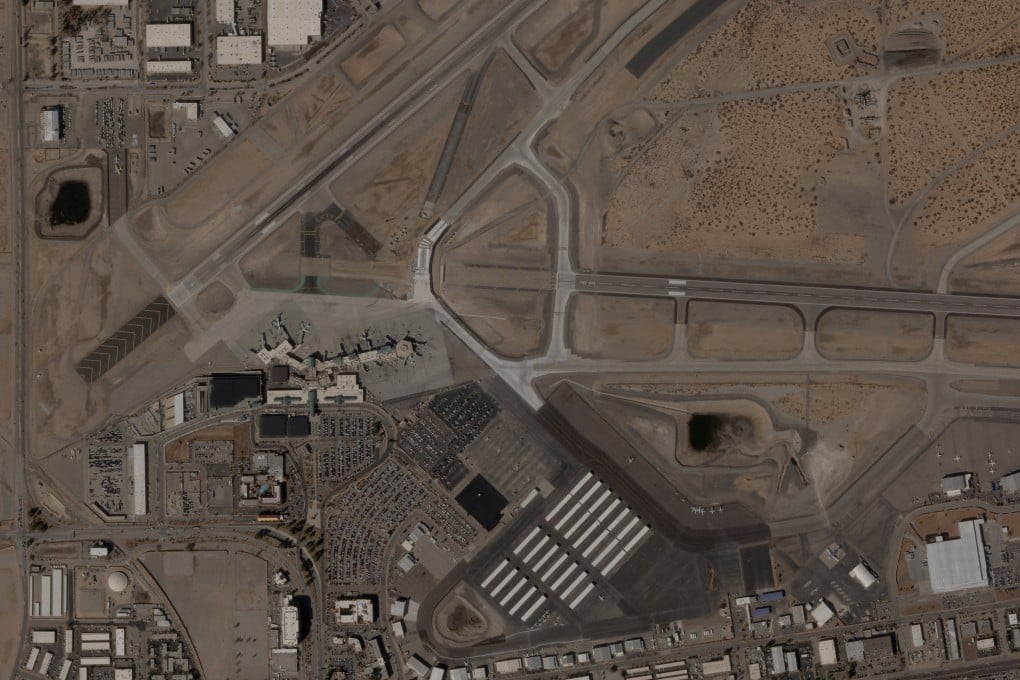 A satellite image of El Paso International Airport taken on February 6. Photo: Planet Labs PBC/Reuters