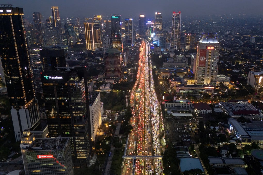 A view of traffic during evening rush hours in the business district in Jakarta, Indonesia, on February 3. Photo: Reuters