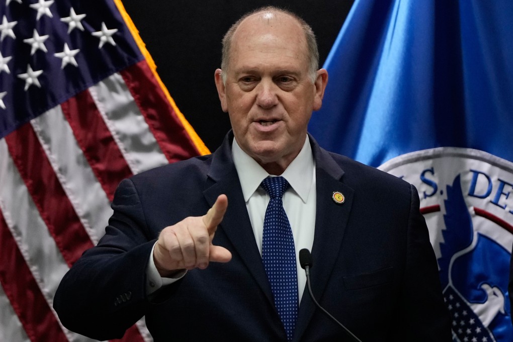 White House border tsar Tom Homan holds a news conference in Minneapolis last month. Photo: AP