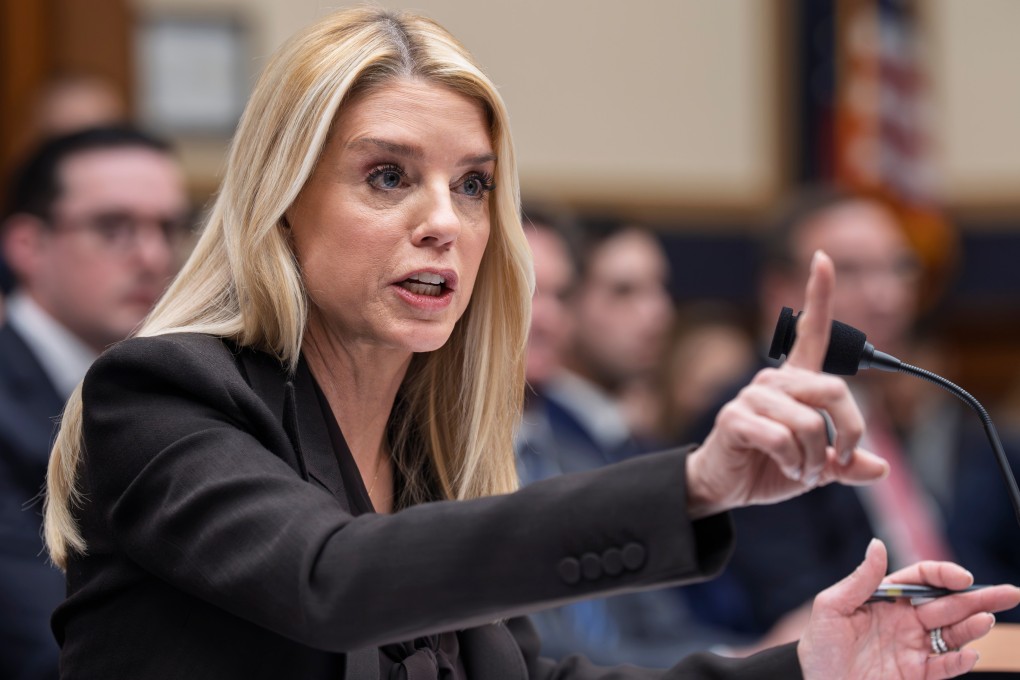 US Attorney General Pam Bondi testifying in Washington. Photo: AP