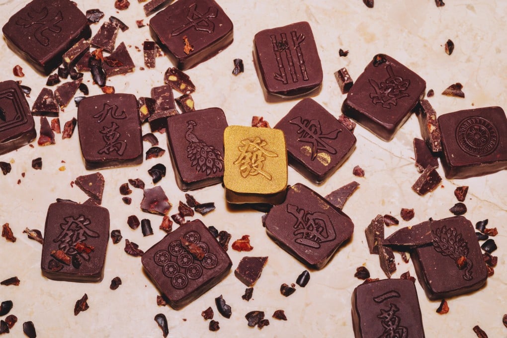Some of the mahjong tiles in Conspiracy Chocolate’s special set for Lunar New Year. Photo: Jocelyn Tam