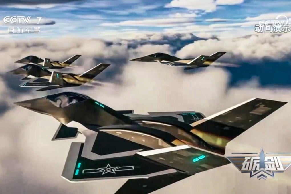 A CCTV report said the “space-sky integrated” fighter jets of the sci-fi Nantianmen Project would one day become reality. Photo: CCTV