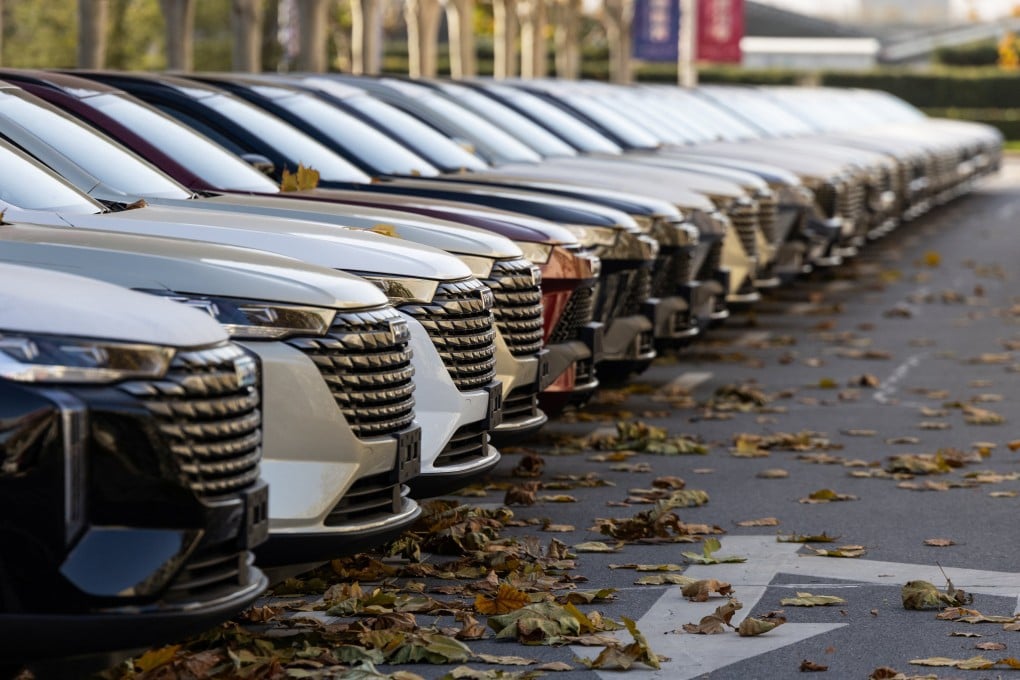 Cars are lined up for inspection at carmaker Great Wall Motor’s plant in Baoding, in northern China’s Hebei province, on November 24, 2025. Photo: Reuters