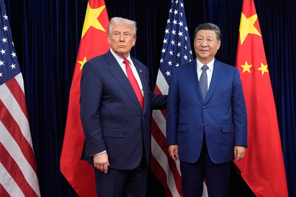 Beijing has confirmed that talks are under way for a visit to China by US President Donald Trump (left), seen here with Chinese President Xi Jinping in Busan, South Korea, on October 30. Photo: AP