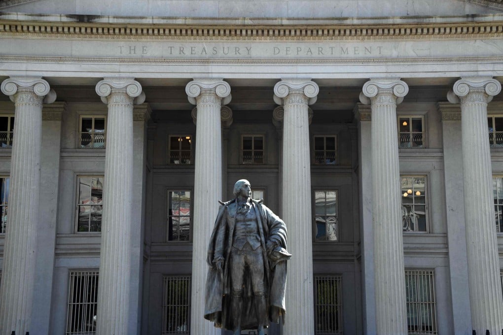 The Department of the Treasury building in Washington, DC, on August 20, 2022. Photo: AFP