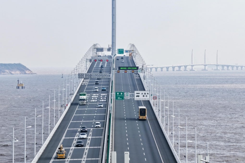 Heavier traffic is expected on the Hong Kong-Zhuhai-Macau Bridge. Photo: Xinhua
