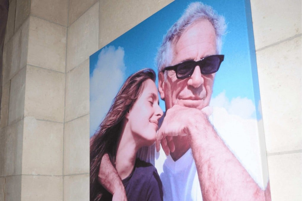 An image of Jeffrey Epstein and Karyna Shuliak is seen at an unidentified location in one of the documents released by US authorities in January. US Department of Justice via AFP