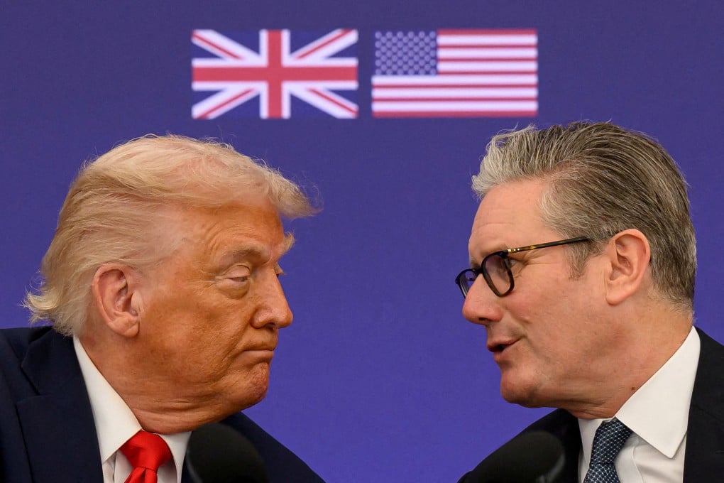 US President Donald Trump and British Prime Minister Keir Starmer during a press conference at Chequers at the conclusion of a state visit on September 18 last year in Aylesbury, Britain. Photo: Reuters