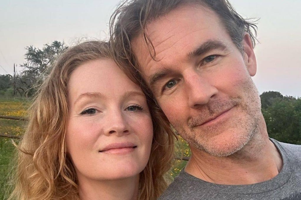 James Van Der Beek and his wife Kimberly are pictured in a 2024 post from Kimberly’s Instagram account. James Van Der Beek died in February after a battle with colorectal cancer. Photo: Instagram@vanderkimberly