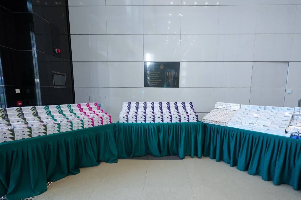 The Customs and Excise Department seized HK$140 million worth of slimming and cosmetic injections, along with erectile dysfunction pills. Photo: Handout