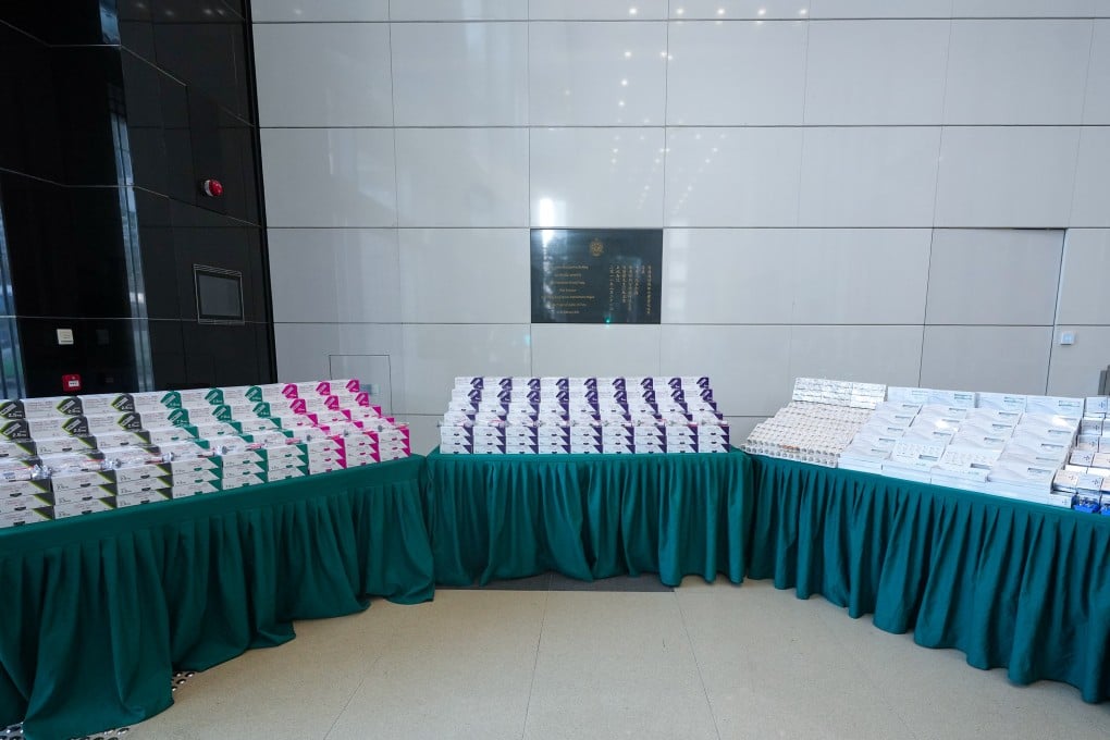 The Customs and Excise Department seized HK$140 million worth of slimming and cosmetic injections, along with erectile dysfunction pills. Photo: Handout