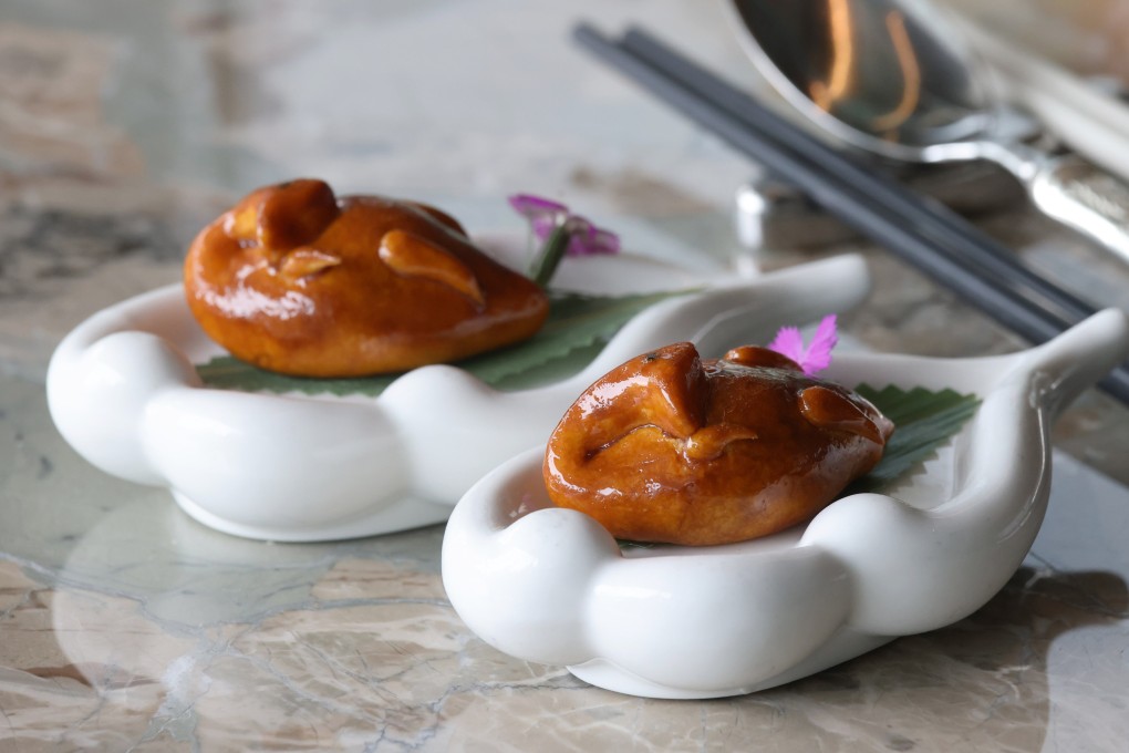 Roasted goose puff from Man Ho at the JW Marriott Hotel in Admiralty, Hong Kong, a favourite dinner restaurant for chef Keith Yam of Tuber Umberto Bombana and Cannubi. Photo: Jonathan Wong