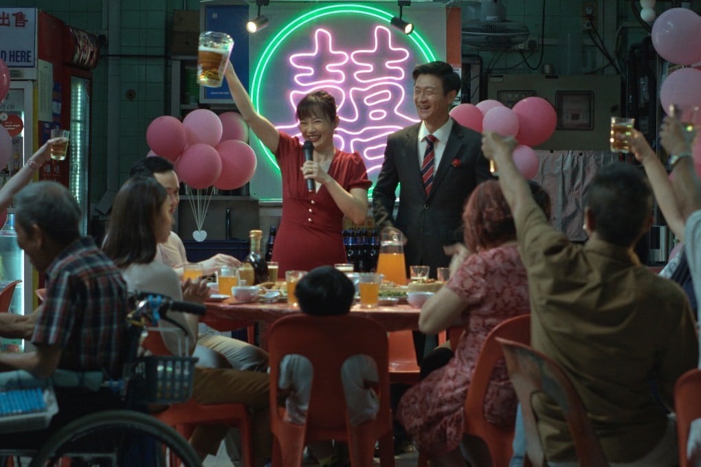 (Standing, from left) Yeo Yann Yann and Andi Lim in a still from We Are All Strangers, directed by Anthony Chen. Photo: Giraffe Pictures