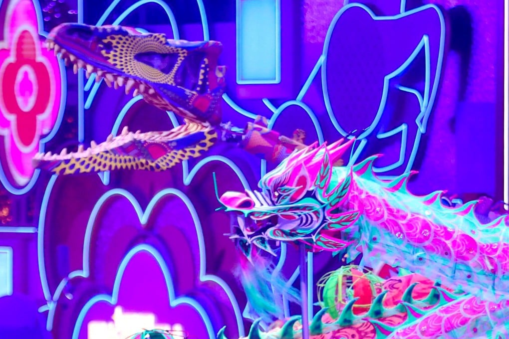 The Cathay International Chinese New Year Night Parade in Tsim Sha Tsui on Tuesday evening. Photo: Jonathan Wong