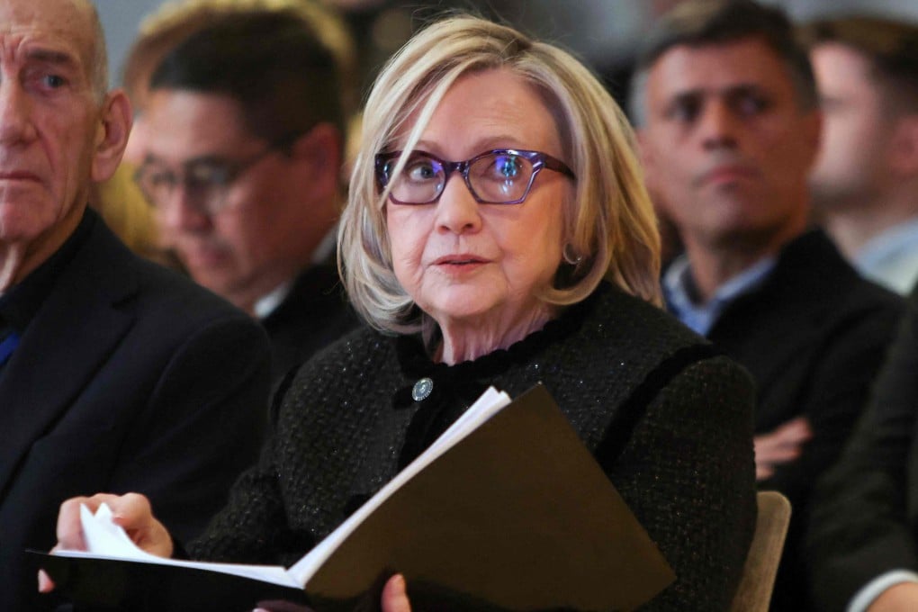 Former US secretary of state Hillary Clinton at an event in Berlin, Germany, on Monday. Photo: AFP