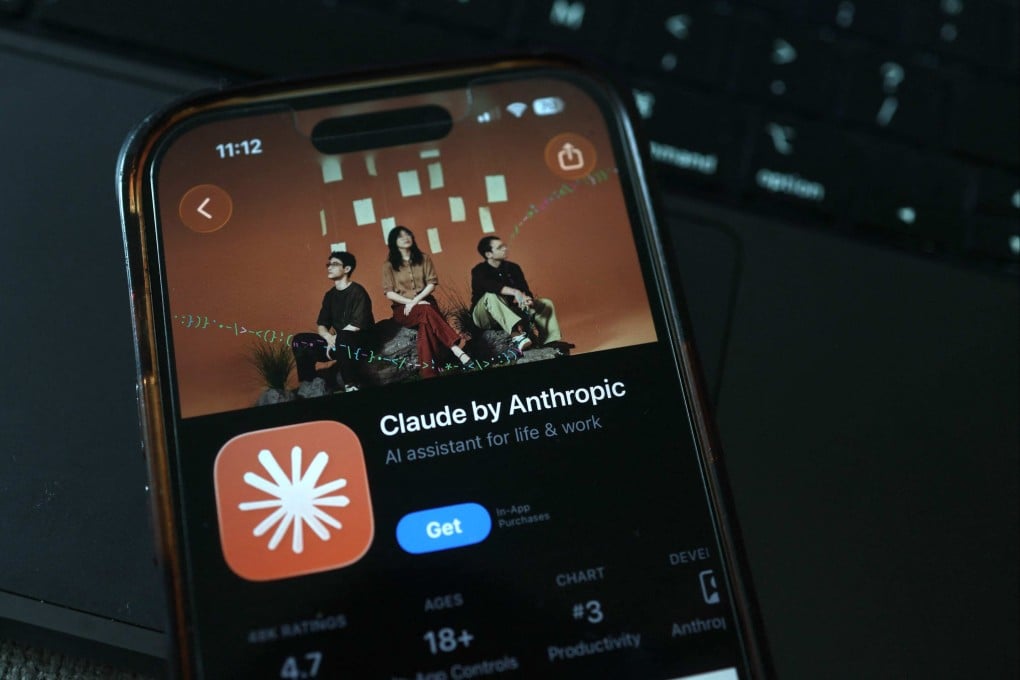 Anthropic’s Claude AI app in the app store on a smart phone. Photo: Illustration by Michael M. Santiago / Getty Images via AFP