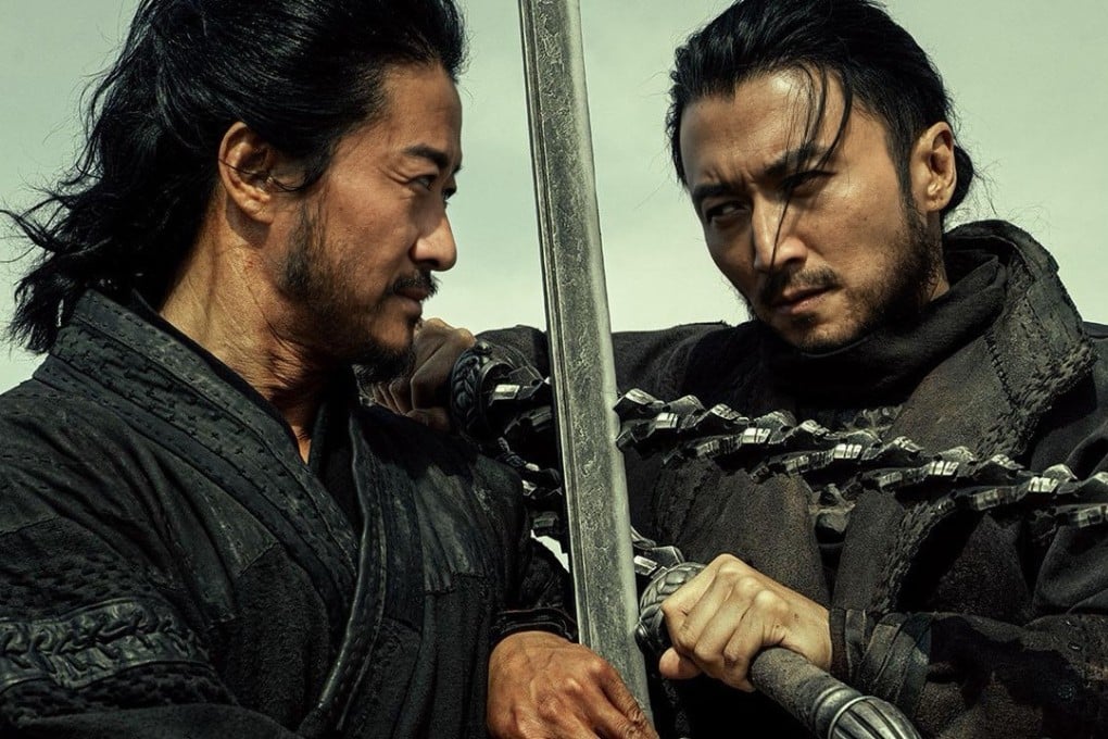 Wu Jing (left) and Nicholas Tse in a still from Blades of the Guardians (category IIB, Mandarin), directed by Yuen Woo-ping. Chen Lijun co-stars.