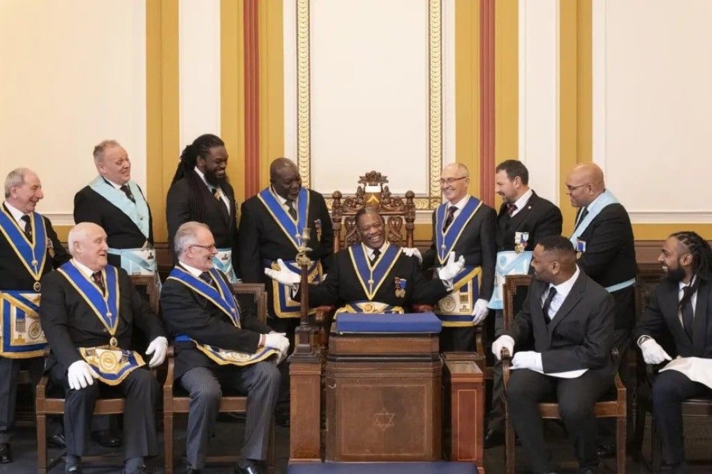 Freemasons from the United Grand Lodge of England. Photo: United Grand Lodge of England