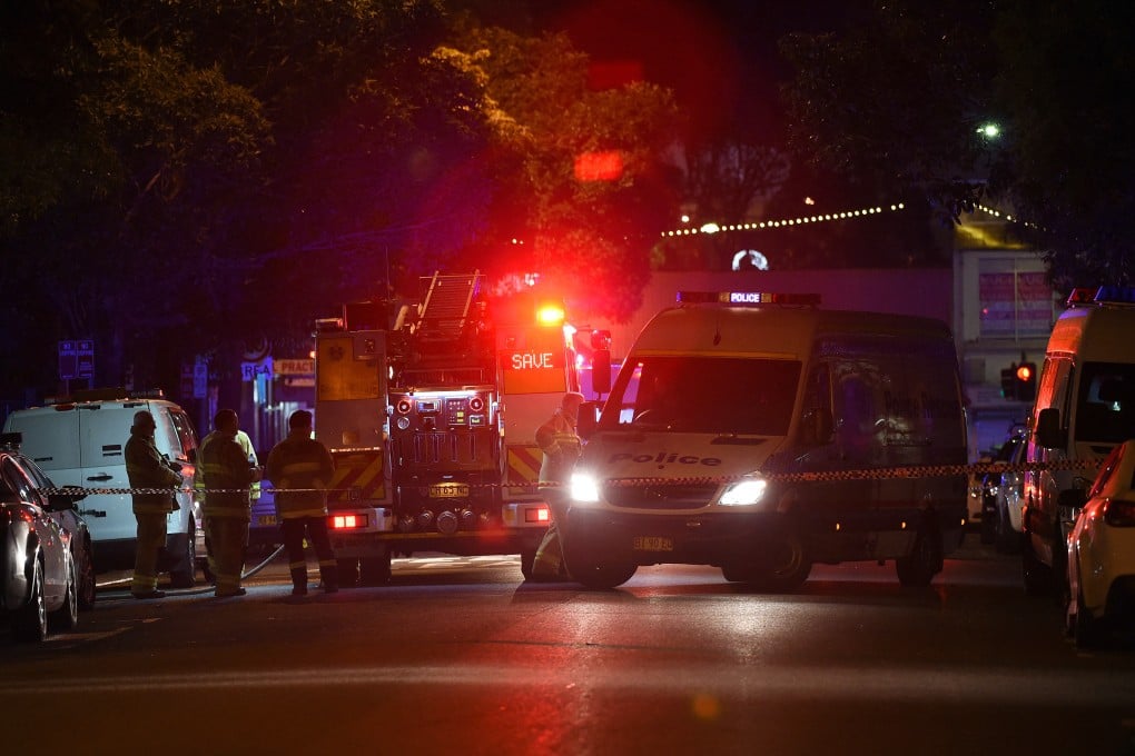 Emergency services respond to an incident in the Merrylands neighbourhood of Sydney in 2016. Police were called to the suburb in Sydney’s west on Tuesday after reports of a “random” stabbing. Photo: AFP
